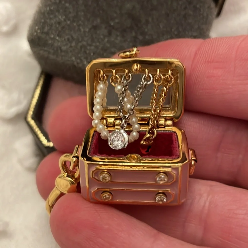 Vintage RARE jewelry box charm NIB YJRU1065 tagged box never been used - Picture 13 of 17